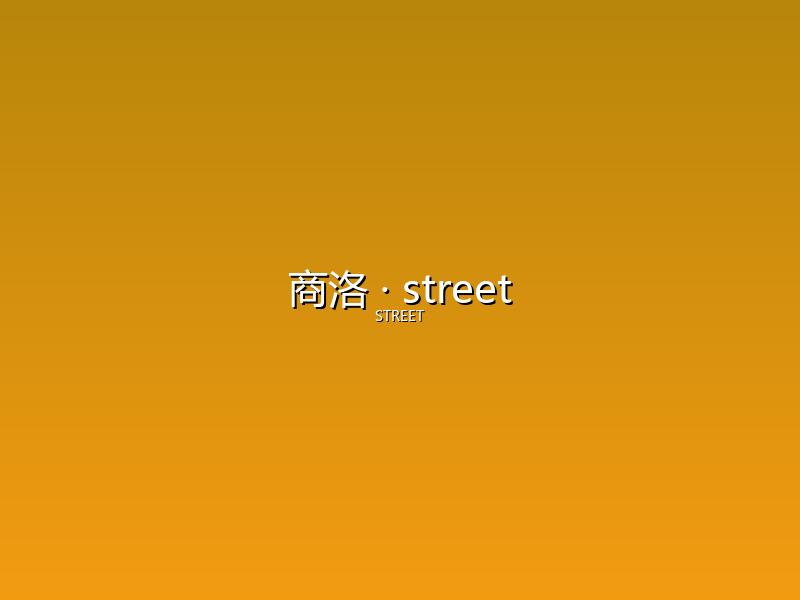 商洛 street
