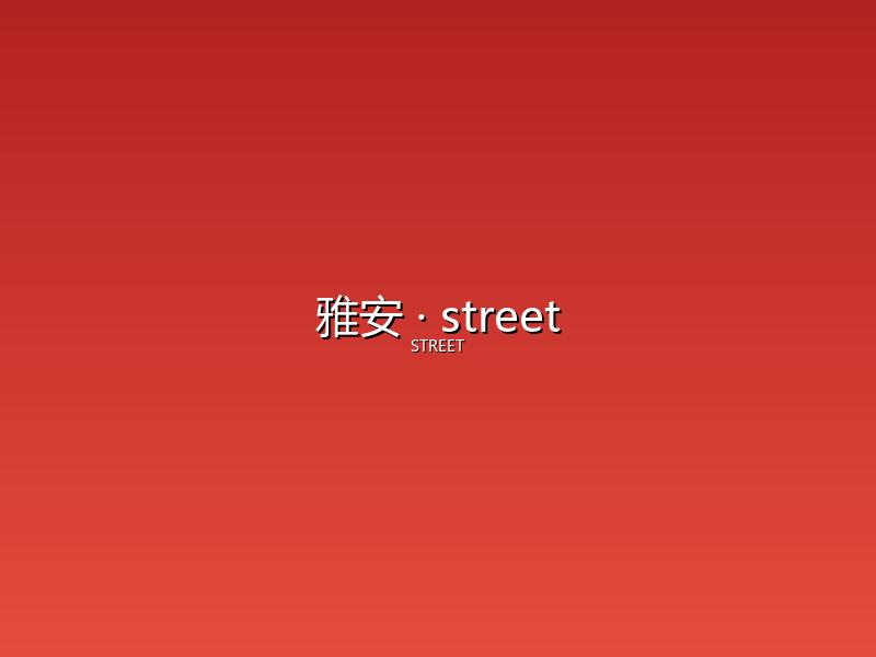雅安 street