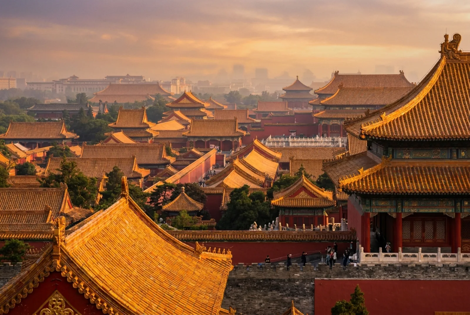 Great Wall and Beijing travel route