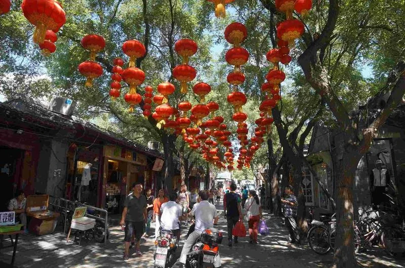 A hutong lane after dark — Beijing is among the big cities with consistently low reported rates of violent street crime to walk at night
