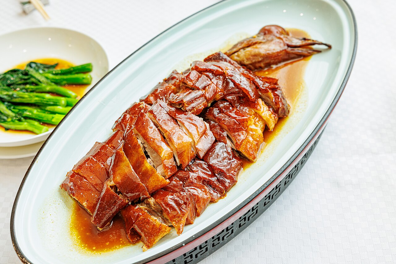 Cantonese roast goose with crispy skin