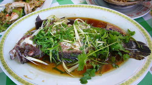 Cantonese steamed fish