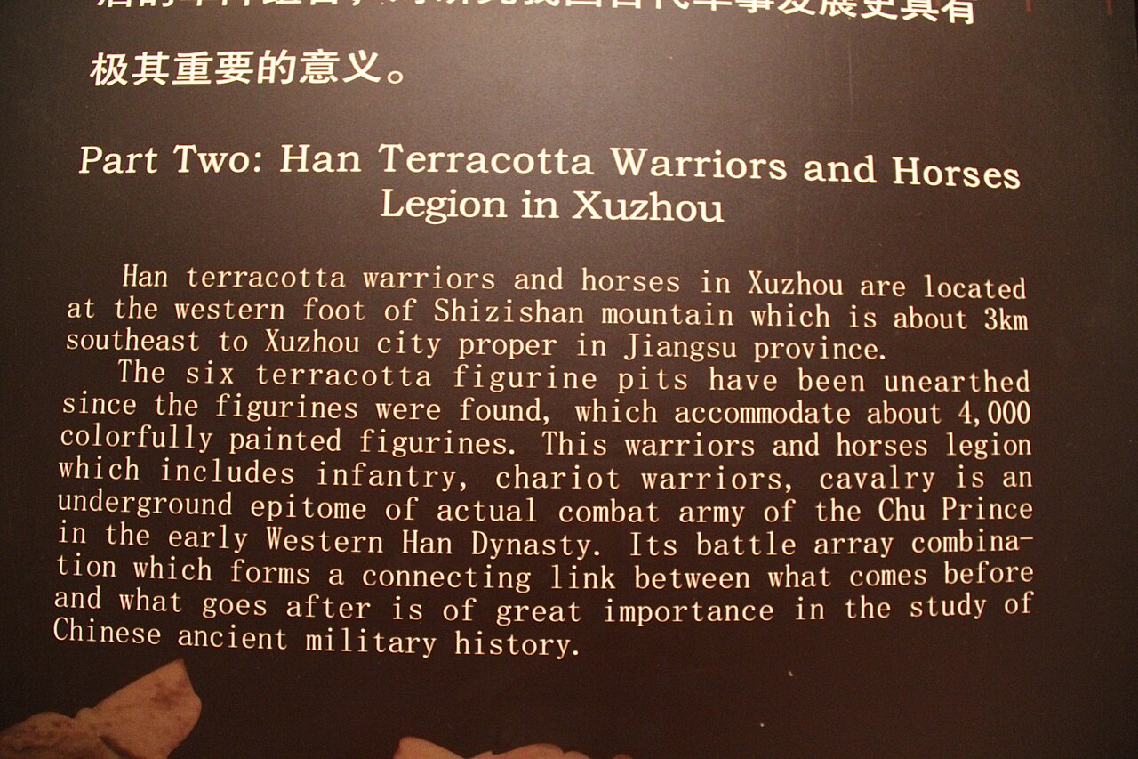 Xuzhou, China — Han terracotta and royal tombs