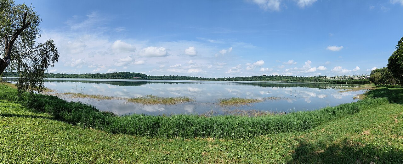 Zhanjiang, China — The Huguangyan maar volcanic crater lake geopark near Zhanjiang