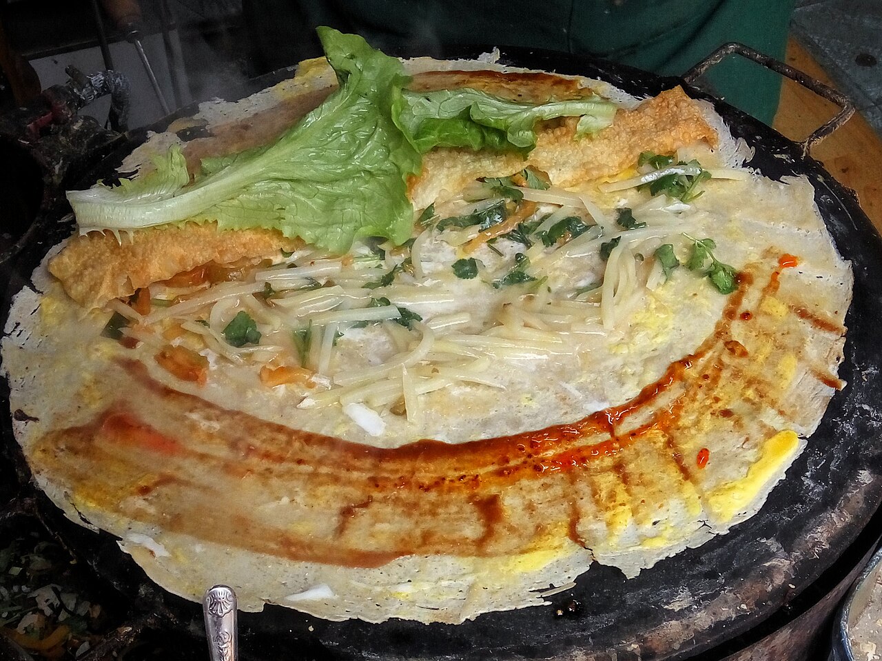 Chinese savory pancake / jianbing