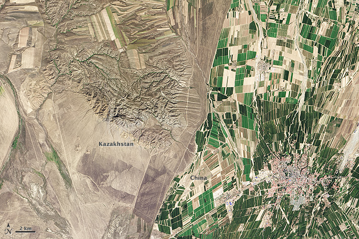 Tacheng, China — Leafy border-town parks, Tacheng's clearest