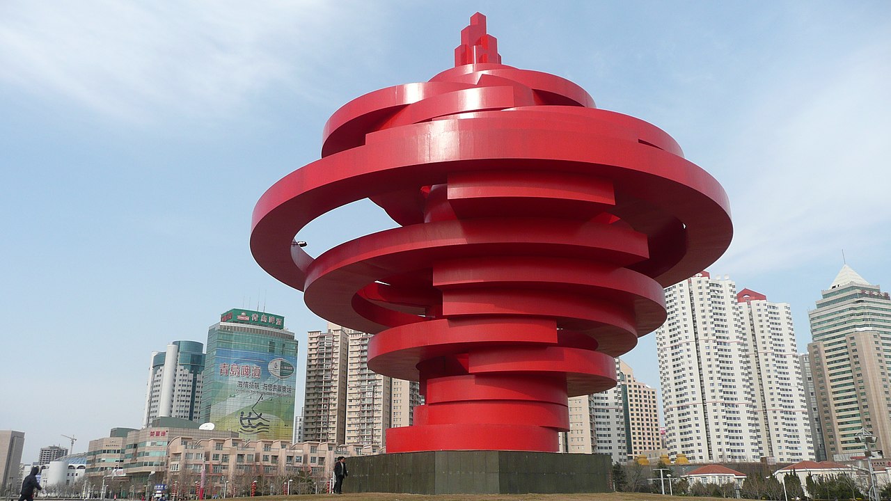 The May Wind sculpture at May Fourth Square
