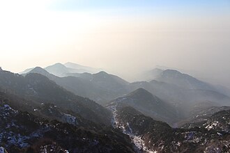 Tai'an — Mount Tai summit at sunrise