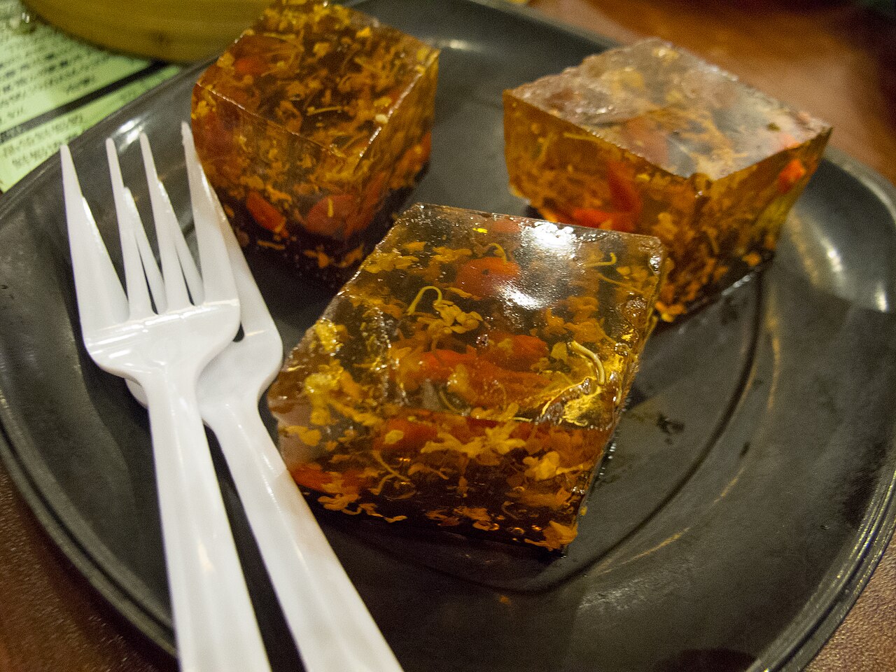 Osmanthus jelly dessert