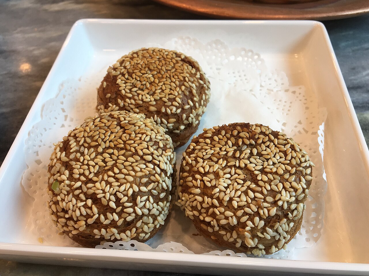 Chinese sesame flatbread