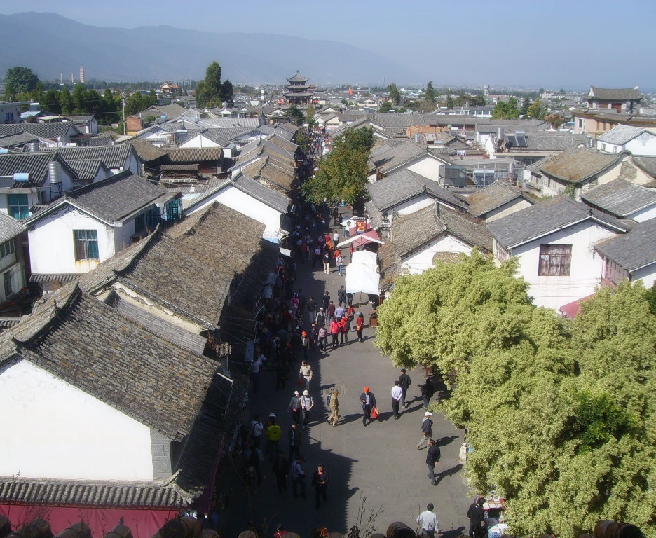 Dali — Old Town with Three Pagodas and Cangshan