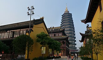 Changzhou, China — Tianning Temple pagoda