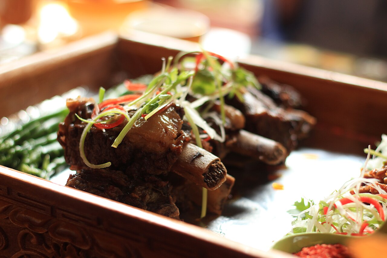 Yak meat dish