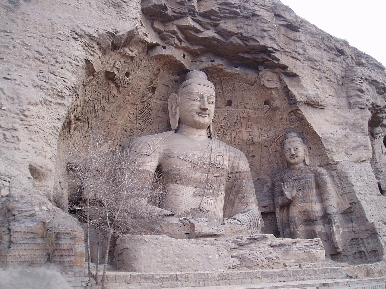 Buddha carvings at the Yungang Grottoes