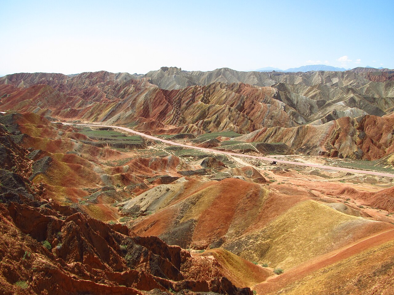 The Rainbow Danxia landform